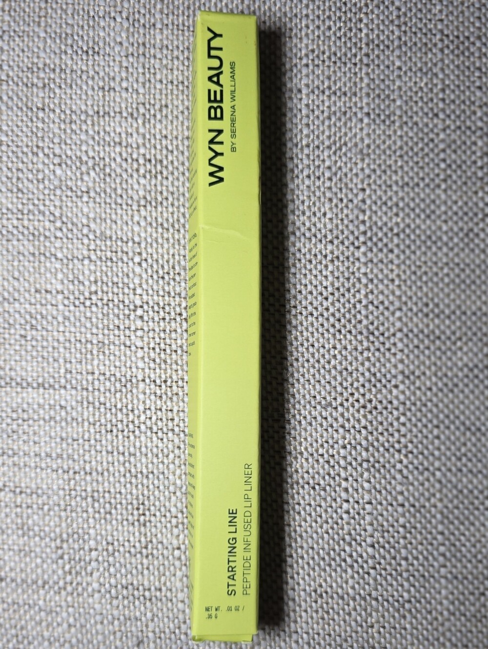 WYN Beauty Starting Line Peptide-Infused Lip Liner - Yellow Packaging